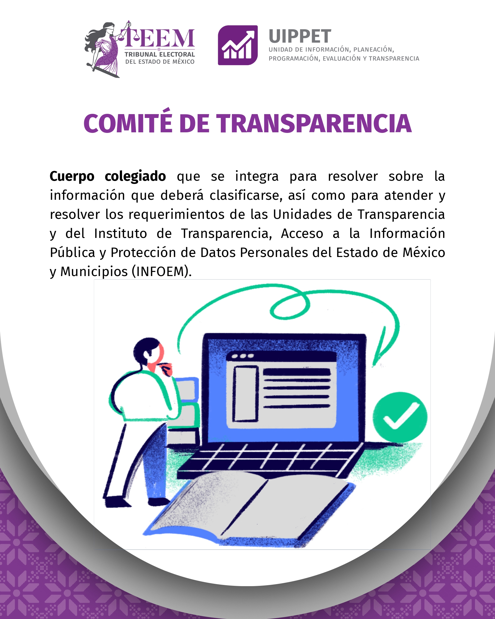 Infografía del Comité de Transparencia