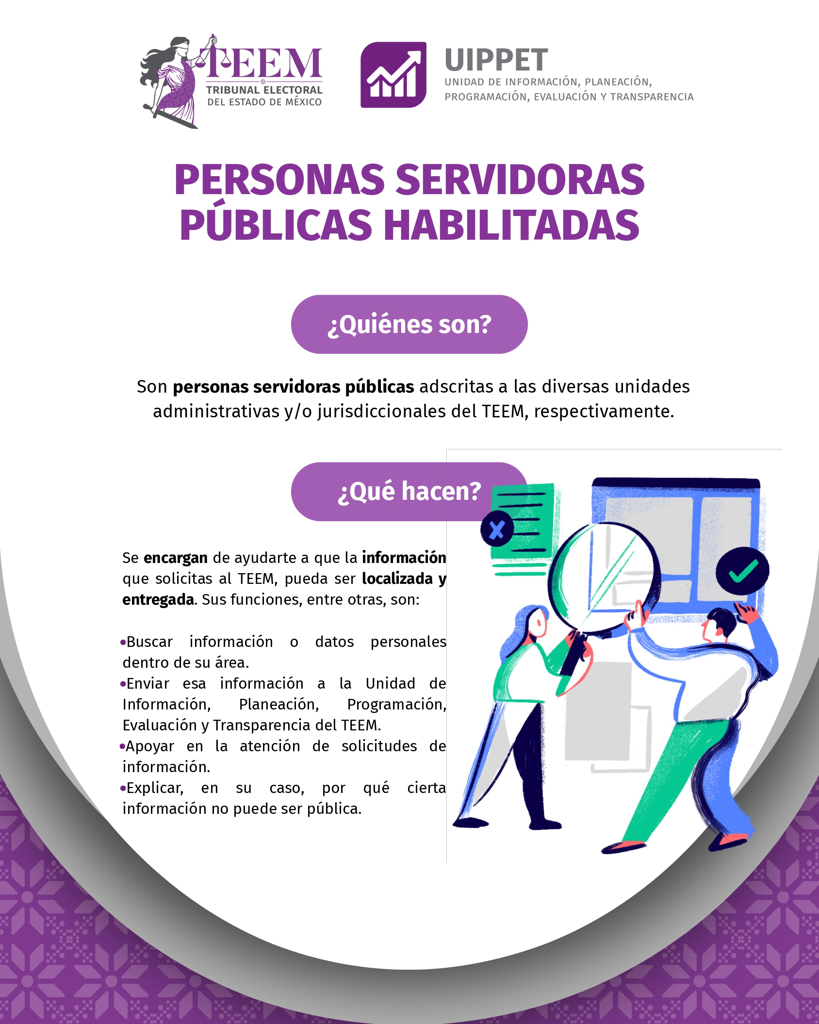 Infografía de personas servidoras públicas habilitadas